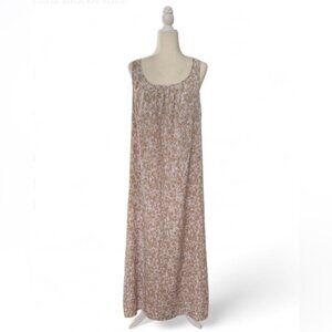 Michael Kors Tan Floral Maxi Dress